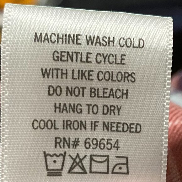 Blue Rain long sleeve mauve, navy & white plaid, button down shirt, size S - Picture 10 of 10